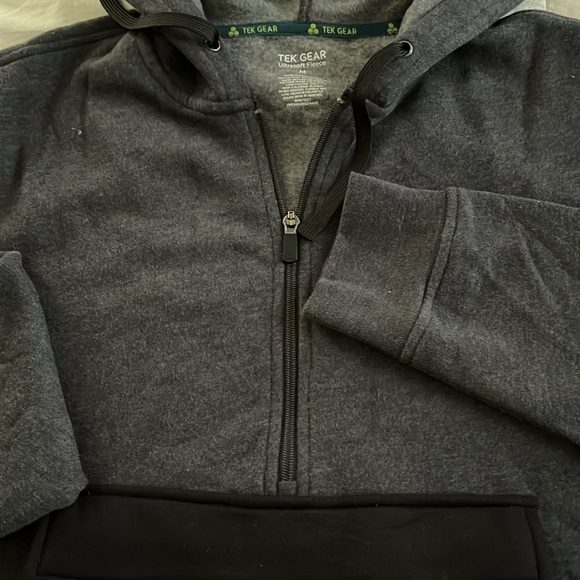 Mens tek gear ultrasoft fleece Midweight Hooded Sweatshirt - Picture 4 of 4